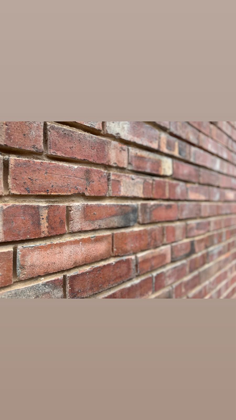 Failed mortar joints requiring repointing