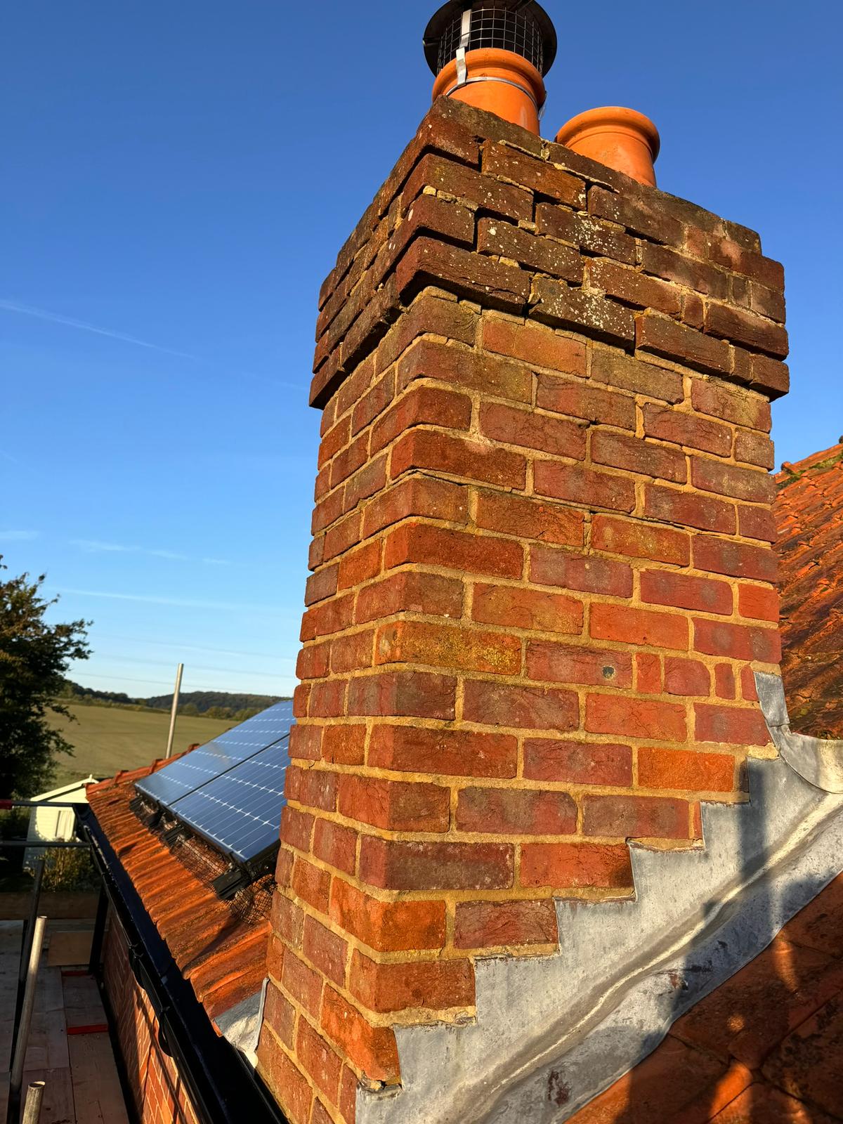 Completed chimney repoint, Aylesbury