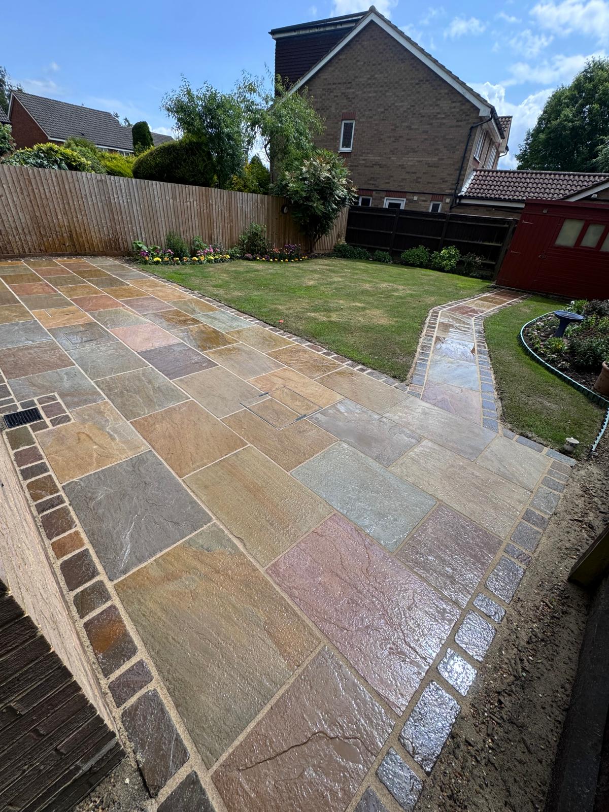 Sandstone patio laying, Aylesbury